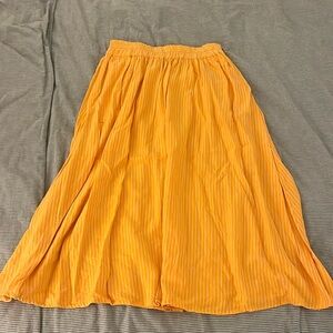 a new day linen blend midi skirt